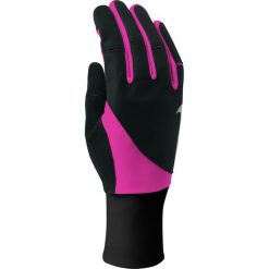 Rękawiczki damskie: Nike Rękawiczki damskie Storm Fit 2.0 Run Gloves Black/hyper Pink r. M