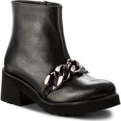 Botki EVA MINGE - Adoncia 2A 17SF1372273EF 101. Czarne botki damskie skórzane marki Eva Minge. W wyprzedaży za 269,00 zł.