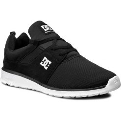 Sneakersy DC - Heathrow ADYS700071 Black/White. Czarne półbuty damskie DC, ze skóry ekologicznej. Za 299,00 zł.