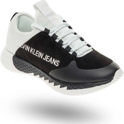 SNEAKERSY ADAMINA Calvin Klein Jeans. Czarne sneakersy damskie Calvin Klein Jeans, z jeansu. Za 437,40 zł.