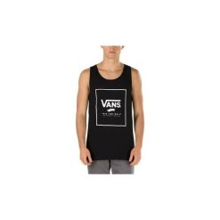 Topy na ramiączkach / T-shirty bez rękawów Vans CAMISETA MN PRINT BOX TANK. Czarne t-shirty męskie Vans, m, bez wzorów, bez kołnierzyka. Za 117,42 zł.