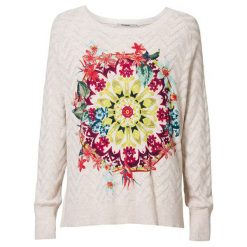Desigual Swetr damski Jers Kenmare Crudo 19SWJF47 1001 (rozmiar S). Swetry damskie Desigual, s, bez wzorów, bez rękawów, bez kaptura. W wyprzedaży za 227,00 zł.