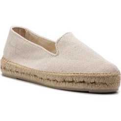 Espadryle MANEBI - Slippers W W 2.8 N0 Ice Canvas. Brązowe espadryle damskie Manebi, na co dzień, bez wzorów, z tworzywa sztucznego, bez obcasa, na płaskiej podeszwie, bez zapięcia. W wyprzedaży za 279,00 zł.