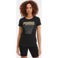 Puma Rebel Graphic Koszulka Czarny. Czarne koszulki damskie Puma, xs, z nadrukiem, z bawełny, bez kołnierzyka, z krótkim rękawem. Za 102,95 zł.