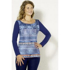 Koszulka w kolorze niebieskim. Niebieskie koszulki damskie Kéawa, xl, bez wzorów, z okrągłym kołnierzem, bez rękawów. W wyprzedaży za 54,95 zł.