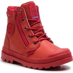 Trapery PALLADIUM - Pampa Hi Cuff Wp 53476-613-M Chilli Pepper/Vineyard Win. Czerwone śniegowce dziewczęce Palladium, bez zapięcia. W wyprzedaży za 259,00 zł.