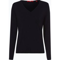 S.Oliver Casual - Damska koszulka z długim rękawem, niebieski. Niebieskie koszulki damskie marki s.Oliver Casual, s, bez wzorów, casualowe, bez kołnierzyka, z długim rękawem. Za 49,95 zł.