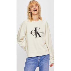 Calvin Klein Jeans - Bluza. Bluzy damskie Calvin Klein Jeans, s, z nadrukiem, z elastanu, bez rękawów, bez kaptura. W wyprzedaży za 299,90 zł.