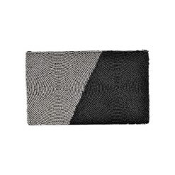 Puzderka: Kopertówka w kolorze srebrno-czarnym – (D)25 x (S)15 cm