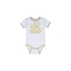 BODY NIEMOWLĘCE KRÓTKI RĘKAW. Szare body niemowlęce TXM, bez wzorów, z bawełny, z krótkim rękawem. Za 8,99 zł.