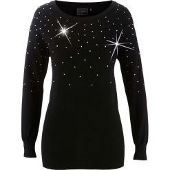 Swetry klasyczne damskie: Sweter bonprix czarny