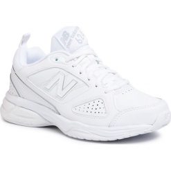 Buty NEW BALANCE - WX624WS4 Biały. Białe buty sportowe damskie New Balance, bez wzorów, ze skóry ekologicznej, sportowe, na fitness i siłownię. W wyprzedaży za 179,00 zł.