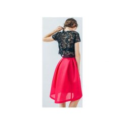 KORONKOWY CROP TOP. Białe topy damskie marki Klaudyna cerklewicz fashion, na co dzień, na lato, xs, casualowe. Za 199,00 zł.