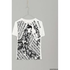 Kunisada no.10 woman white. Białe t-shirty damskie Pakamera, bez wzorów, z wiskozy, bez kołnierzyka. Za 149,00 zł.