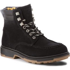 Kozaki TOMMY JEANS - Casual Outdoor Lace EM0EM00171 Black 990. Czarne buty zimowe męskie Tommy Jeans, z jeansu. W wyprzedaży za 479,00 zł.