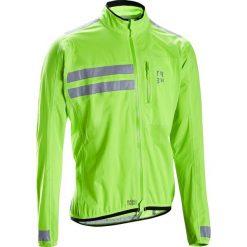 Kurtka przeciwdeszczowa na rower RC 500 zgodna z EN1150. Zielone kurtki męskie TRIBAN, s, bez wzorów, z poliesteru, bez kaptura. Za 219,99 zł.