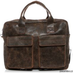 Torebka damska skórzana na ramię Belveder BV82. Brązowe torebki klasyczne damskie marki Pakamera, bez wzorów, ze skóry, vintage, na ramię, bez dodatków. Za 349,00 zł.
