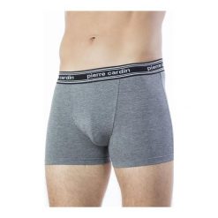 Bokserki PCU254 Grigio Melange - Szare Pierre Cardin. Szare bokserki męskie marki Pierre Cardin SX, bez wzorów. Za 31,90 zł.