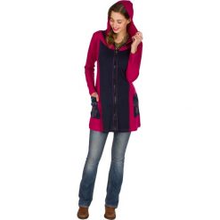 Bluzy rozpinane damskie: Bluza w kolorze czarno-różowym