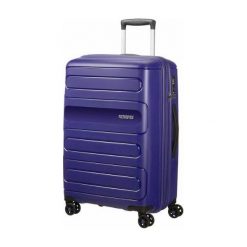 American Tourister Sunside 51G-41-002 (granatowy). Niebieskie walizki American Tourister, bez wzorów. Za 439,00 zł.