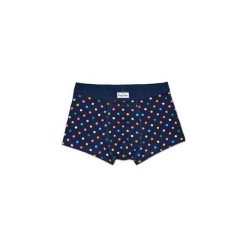 Bielizna męska trunk Happy Socks DOT87-6001. Niebieskia bokserki męskie Happy Socks, z materiału. Za 79,99 zł.