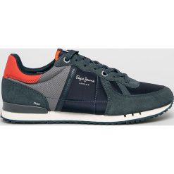 Pepe Jeans - Buty Tinker Zero. Szare sneakersy męskie Pepe Jeans, z jeansu, na sznurówki. W wyprzedaży za 269,90 zł.
