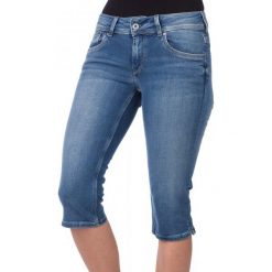 Pepe Jeans Szorty Damskie Saturn Crop 25 Niebieski. Niebieskie szorty damskie marki Pepe Jeans, z jeansu. W wyprzedaży za 188,00 zł.