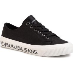 Tenisówki CALVIN KLEIN JEANS - Destinee B4R0807X Black. Czarne półbuty damskie Calvin Klein Jeans, bez wzorów, z jeansu, bez zapięcia. Za 379,00 zł.