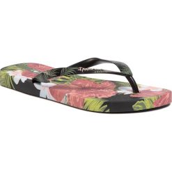 Japonki IPANEMA - I Love Sun Fem 26427 Black/Pink 23387. Czarne klapki damskie Ipanema, bez wzorów, z tworzywa sztucznego, bez obcasa. Za 79,99 zł.