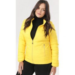 Żółta Kurtka Lillyss. Żółte kurtki damskie Born2be, na zimę, xl, bez wzorów, bez kaptura. Za 129,99 zł.