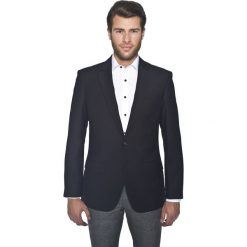 Marynarka olivet czarny slim fit. Czarne marynarki męskie Recman, m, bez wzorów. Za 299,99 zł.