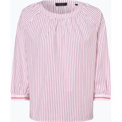 Marc O'Polo - Bluzka damska, czerwony. Czerwone bluzki damskie Marc O'Polo, w paski, z bawełny, polo, bez rękawów. Za 379,95 zł.