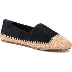 Espadryle TORY BURCH - Adrianne Espadrille 54541 Perfect Black 006. Czarne espadryle damskie Tory Burch, na co dzień, bez wzorów, ze skóry, bez obcasa, na płaskiej podeszwie, bez zapięcia. W wyprzedaży za 549,00 zł.