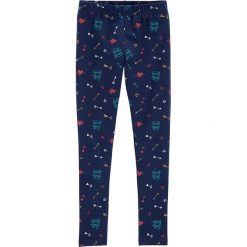 Legginsy w kolorze granatowym. Niebieskie legginsy dziewczęce marki Carter's. W wyprzedaży za 35,95 zł.