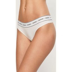 Guess Jeans - Stringi. Szare majtki damskie Guess Jeans, s, z nadrukiem, z elastanu. Za 79,90 zł.