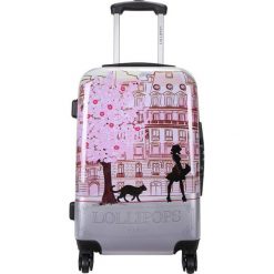 Walizka w kolorze srebrnym ze wzorem - 107 l. Szare bez kategorii marki Chippie, Lolipops, z materiału. W wyprzedaży za 279,95 zł.