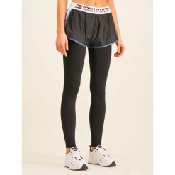 Legginsy Tommy Sport 2 In 1 Short S10S100398. Czarne spodnie damskie Tommy Sport, s, z poliesteru. W wyprzedaży za 309,00 zł.