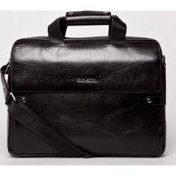 VIP COLLECTION - Torba Palermo. Czarne torby na laptopa marki VIP COLLECTION, w paski, ze skóry. W wyprzedaży za 629,90 zł.