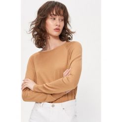 Sweter basic - Brązowy. Pomarańczowe swetry damskie House, s, bez wzorów, bez rękawów, bez kaptura. Za 59,99 zł.