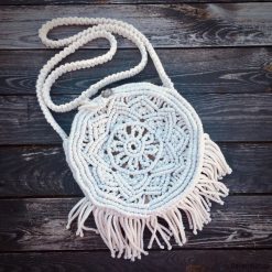 Torebka na ramie | Makrama | Boho | Ze sznurka. Torebki klasyczne damskie Pakamera, bez wzorów, ze splotem, boho, na ramię, bez dodatków. Za 190,00 zł.
