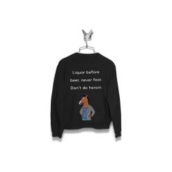 Bluza Liqour befeore Bojack Damska. Czarne bluzy damskie Failfake, xs, bez wzorów, bez rękawów, bez kaptura. Za 160,00 zł.