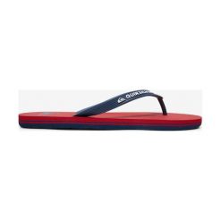 Quiksilver Molokai Japonki Niebieski Czerwony. Czerwone klapki męskie Quiksilver, w paski, z materiału. Za 80,95 zł.