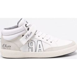 S. Oliver - Buty. Białe buty skate męskie marki S.Oliver, ze skóry, na sznurówki. W wyprzedaży za 139,90 zł.