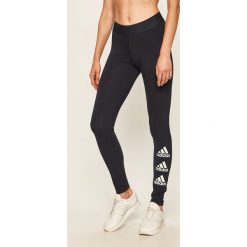 Adidas - Legginsy. Niebieskie spodnie damskie Adidas, s, z elastanu. Za 129,90 zł.