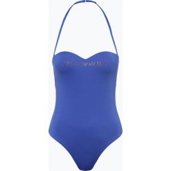 Emporio Armani - Damski strój kąpielowy, niebieski. Niebieskie stroje kąpielowe damskie m, z napisami, sportowe. Za 229,95 zł.