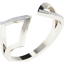 Złoty pierścionek z diamentami. Szare pierścionki damskie marki Diamant Vendôme, z diamentem, złote. W wyprzedaży za 537,95 zł.