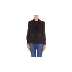 Koszule Elisabetta Franchi CA04281E2. Czarne koszule damskie Elisabetta Franchi, bez wzorów, bez kołnierzyka, bez rękawów. Za 638,95 zł.