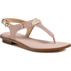 Sandały MICHAEL MICHAEL KORS - Mk Plate Thong 40S0MKFA3D Rose Gold. Różowe klapki damskie MICHAEL Michael Kors, bez wzorów, ze skóry, bez obcasa, na obcasie. Za 489,00 zł.