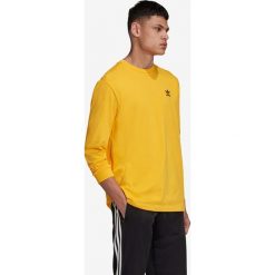 Adidas Originals Back + Front Print Trefoil Koszulka Żółty. Żółte podkoszulki męskie adidas Originals, s, bez wzorów, z bawełny, z długim rękawem. Za 154,95 zł.