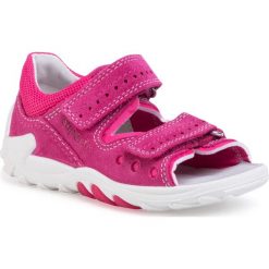 Sandały SUPERFIT - 6-00030-55 S Rosa. Różowe sandały dziewczęce Superfit, ze skóry, bez zapięcia. Za 229,00 zł.